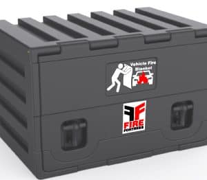 Fire Blanket Black Hardcase Storage